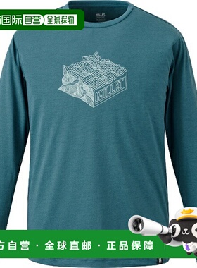 日本直邮MILLET 山地几何图案长袖T恤男士户外T恤MIV02131-N4238