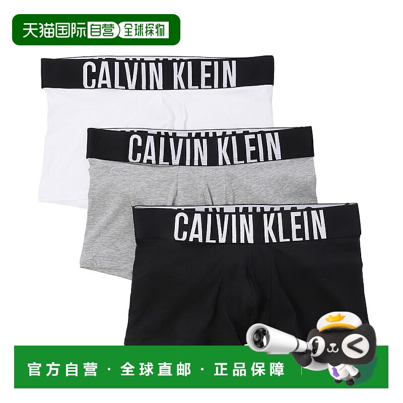 日本直邮Calvin Klein 男士平角短裤三件套 000nb3608a mpi 强力