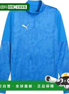 日本直邮Puma 男士 TeamCUP 1/4 拉链足球/室内足球上衣长袖66021