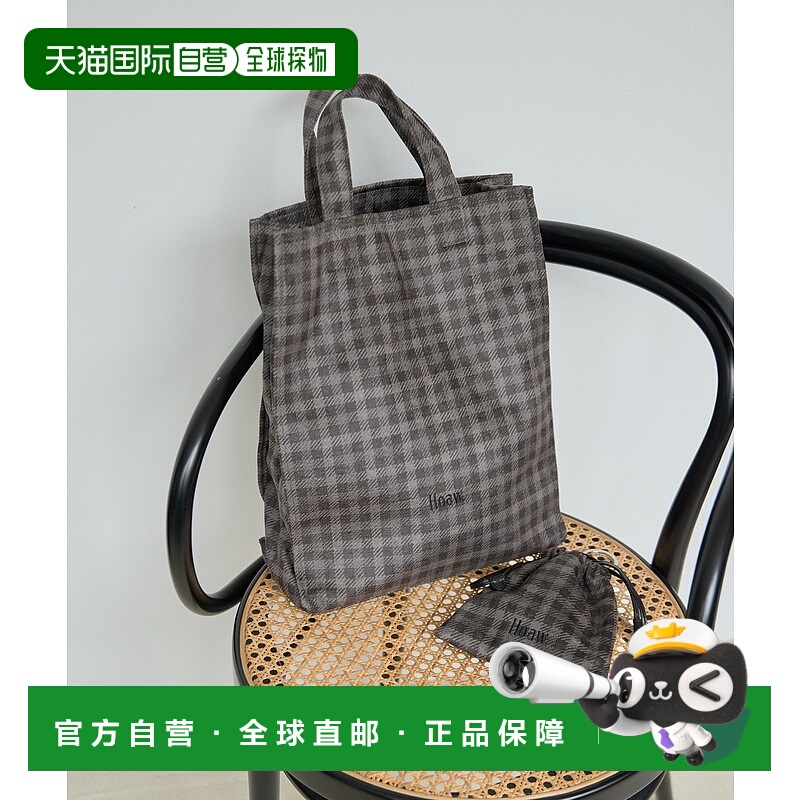 1h可退 日本直邮Hoaw. × Sampo 女士2025秋冬联名经典格纹托特包
