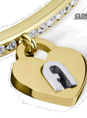 自营｜FURLA LOVING 挂锁手链 S 号不锈钢 FJ0821BTS 金色芙拉