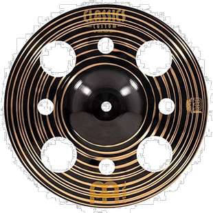 MEINL Classics Custom架子鼓水镲10寸黑色摇滚重型镲片