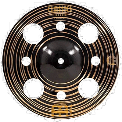 MEINL Classics Custom架子鼓水镲10寸黑色摇滚重型镲片