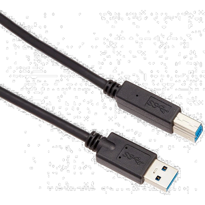 【日本直邮】ELECOM USB数据线1m microB USB3.0 黑 USB3-AB10BK/