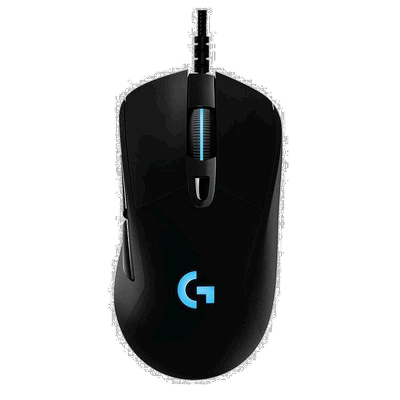【日本直邮】罗技G游戏鼠标 有线G403h HERO传感器人体工学RGB光6