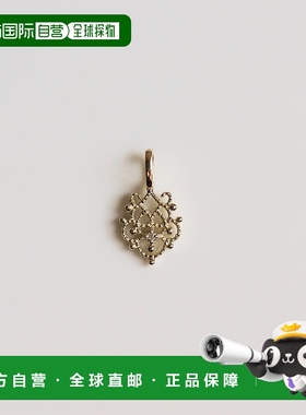 1h可退 日本直邮cui-cui 女款 K10YG 钻石蕾丝吊坠 783718cuicui