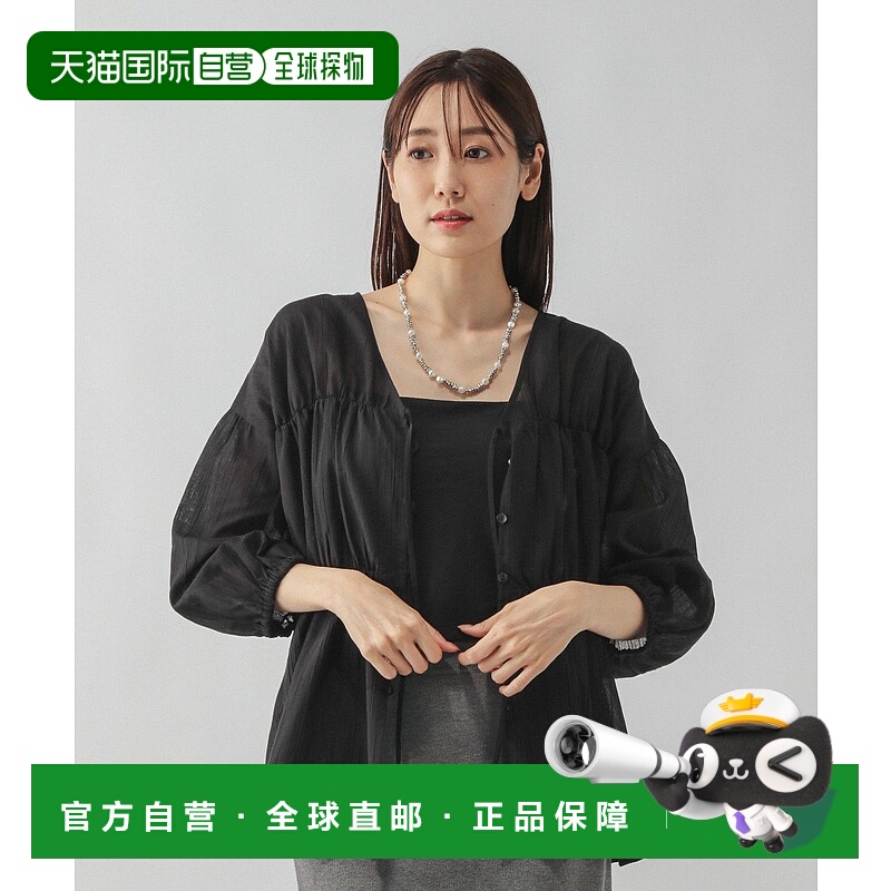 1h可退 日本直邮GLOBAL WORK 女装 2WAY设计 长袖衬衫 蝴蝶结可拆