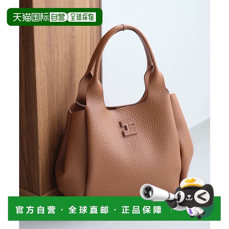 1h可退 日本直邮IACUCCI 女士ALCE皮革立体手提包 IAC1051112A000