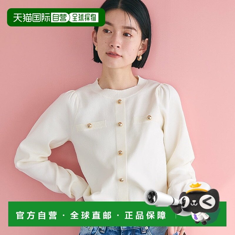 日本直邮coca 金色纽扣针织套头衫 [CO4289EW013264]长袖