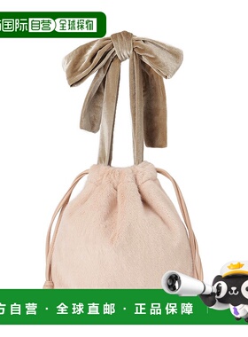 1h可退 日本直邮Couture Brooch 女装 绒面蝴蝶结仿毛绒托特包 50