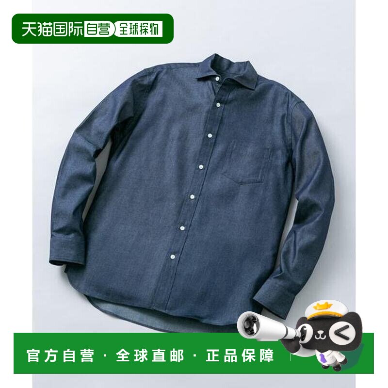URBAN RESEARCH 都市研究Rosso半宽牛仔风衬衫外套休闲上衣