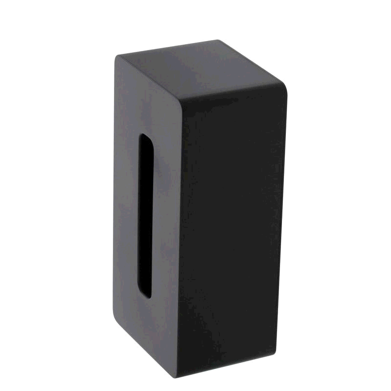 【日本直邮】山崎实业磁吸式抽纸盒W26×D13×H10cm黑 4002