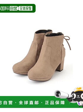 日本直邮日潮 GRL 背部蕾丝系带 scallop 短靴 gd975女鞋