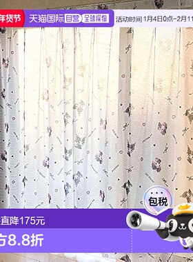 【日本直邮】SANRIO 蕾丝窗帘  SB-618-S 宽100×133cm