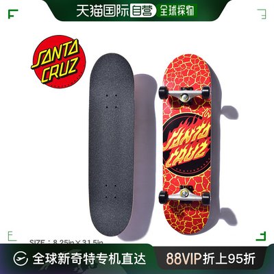 日本直邮SANTA CRUZ FLAME DOT LARGE SK8 COMPLETES Multi 11116