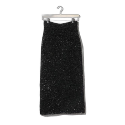 日本直邮NANO universe 闪光绒线裙 过膝半身裙长裙包臀裙