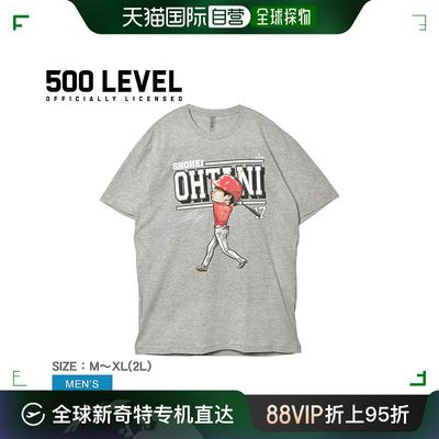日本直邮T恤 500 LEVEL Shohei Ohtani 卡通 WHT 男士 Shohei Oht