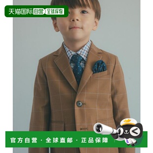 1h可退 日本直邮green label relaxing 窗格格纹西装外套 / 儿童