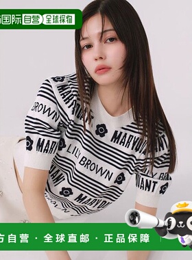 日本直邮LILY BROWN 格纹针织上衣 [L04920EW031981]