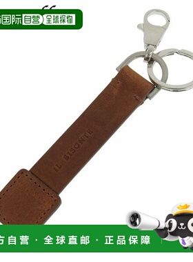 日本直邮IL BISONTE 钥匙圈钥匙扣棕色男女款skh114pox001bw221c