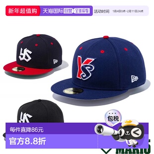 日本直邮NEW ERA 59FIFTY NPB经典养乐多燕子黑色 NPB养乐多燕子