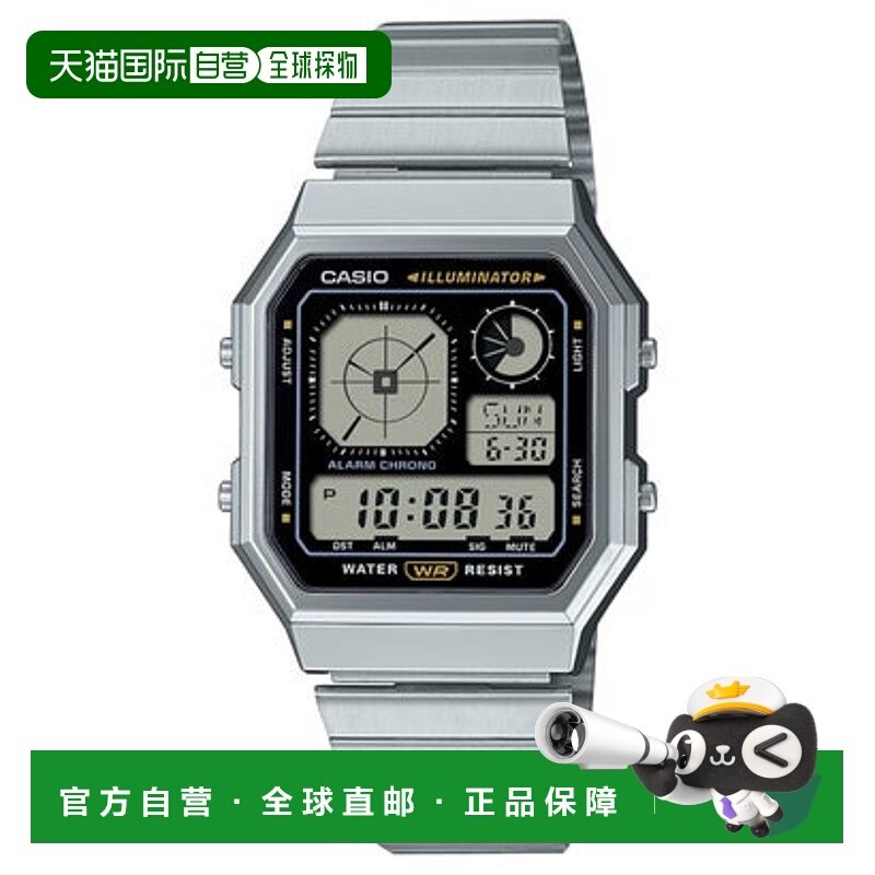 日本直邮CASIO CLASSIC A130WE-1AJF手表 黑色×银色卡西欧复古