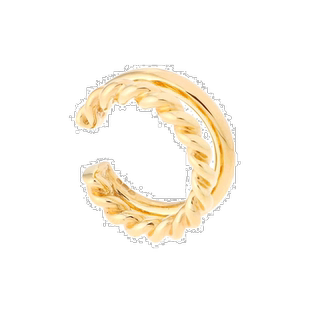 日潮跑腿COCOSHNIK 银色镀金双圈缝纫耳骨夹小号 00耳夹耳环配饰