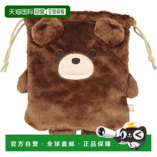 【日本直邮】Skater斯凯达 Boa巾着袋 Pompon's 熊 25.5×20cm ZK