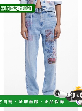 日本直邮Desigual Hawaii's Cowboy牛仔裤直筒裤