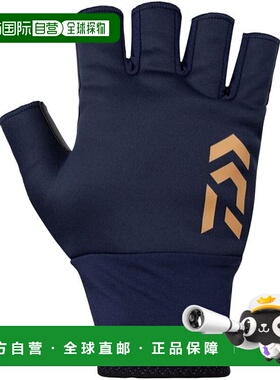 【日本直邮】达亿瓦 防风钓鱼手套 5指剪裁 DG-8123W 藏青