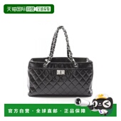 日本直邮中古Chanel香奈儿女包A级95新2.55系列漆皮托特包黑色