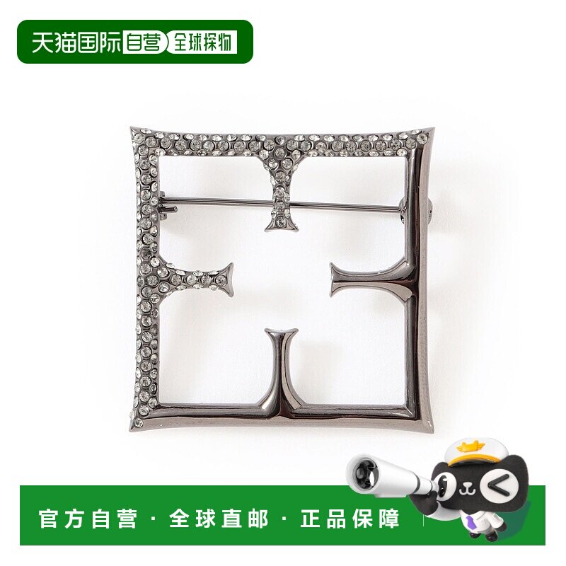 1h可退 日本直邮EPOCA 女士EF Logo 蕾丝花饰胸针 M5V03613__