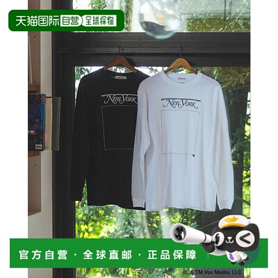 1h可退 日本直邮New York Magazine 男士别注长袖印花T恤 9210006