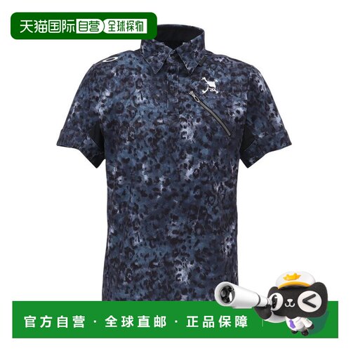 日本直邮Oakley 欧克利男士高尔夫服装吸汗速干抽象骷髅短袖PoloF