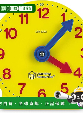 【日本直邮】Learning Resources 学生数学学习时钟 10厘米 LER22