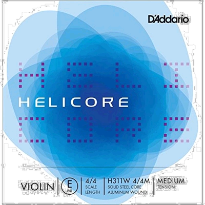 【日本直邮】美国达达里奥Helicore小提琴E线中张力琴弦4/4M H311