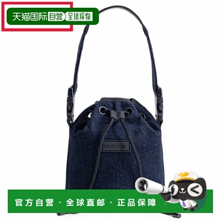 日本直邮Hunter Refined 抽绳牛仔布水桶单肩包 UBS5502DNM-DNM