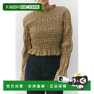 日本直邮STYLEMIXER 女装 褶皱感格纹衬衫 500JSO303691