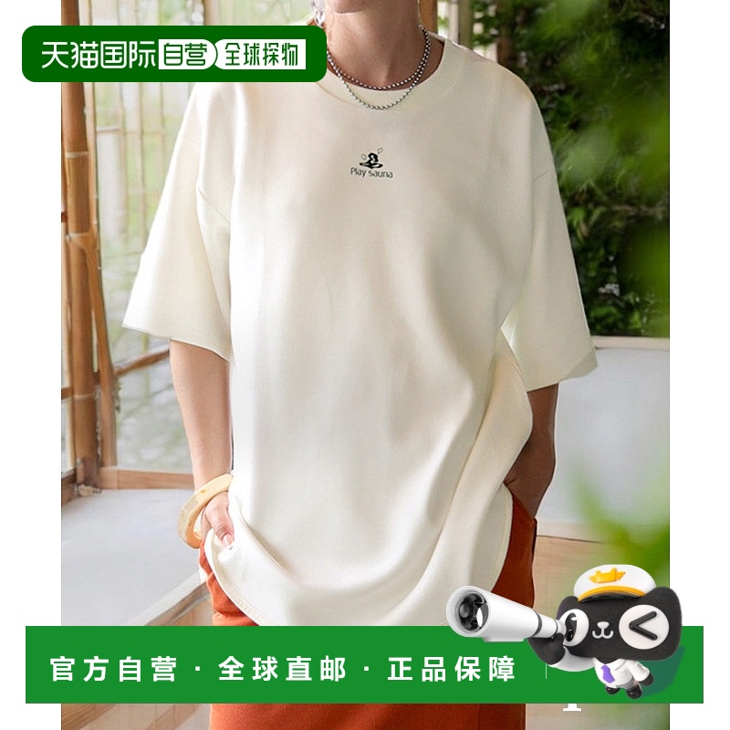 1h可退 日本直邮antiqua 男女同款Fun Play Sauna logo印花T恤 PL