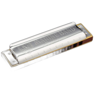 【日本直邮】HOHNER 口琴 10孔Marine Band 1896/A调 M1896106X
