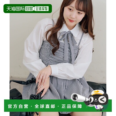 日本直邮NICE CLAUP 女装 泡泡袖吊带连衣裙 0861040070