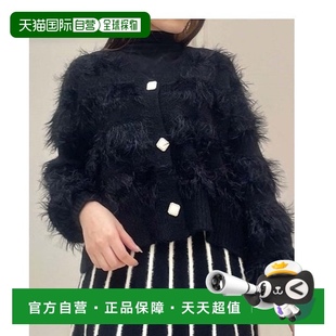 1h可退 KM161X17 日本直邮axes femme女士毛茸茸开衫