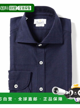 1h可退 日本直邮GIANNETTO男士牛津布宽领衬衫 纯棉舒适透气24110