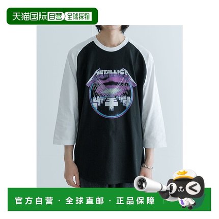 日本直邮URBAN RESEARCH 男士METALLICA七分袖T恤 UI4611H001