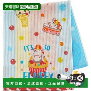 【日本直邮】丸真 小黄人面巾 34 x 80 厘米 蓬松糖果  棉 480503