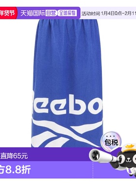 日本直邮Reebok 水泳用长100cm大判卷式logo毛巾[125416PPL] 蓝色