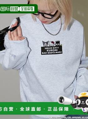 1h可退 日本直邮PUBLUX 女装 宽松刺绣KUROMI联名艺术卫衣 322222