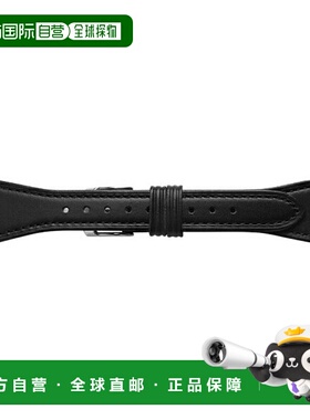 日本直邮Bambi RWE532AU ecopurela 黑色皮革表带适用于 Apple Wa