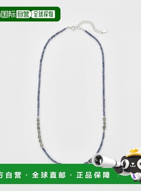 1h可退 日本直邮agete 阿卡朵 女士 多宝石银项链 设计感拉布拉多