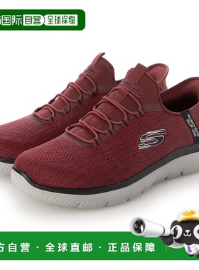 日本直邮SKECHERS SKECHERS SUMMITS 红色网面/黑色饰边免提拖鞋S